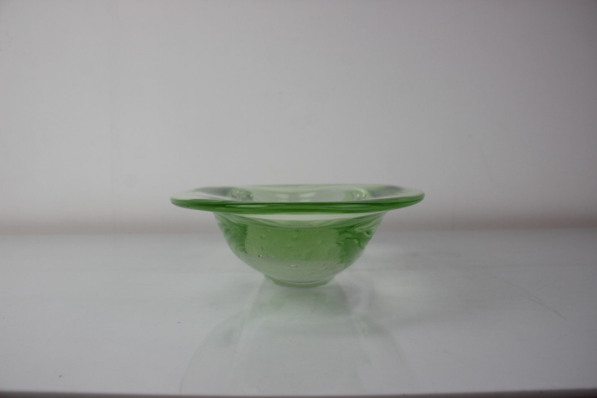 Mid-Century Art Glass Bowl by Zelezno Borske Sklo, 1960's