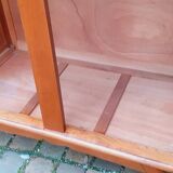 Vintage cabinet from the 50s in solid oak with compass feet