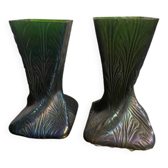 Pair of Loetz vases