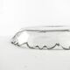 Plat Biedermeier, cristal transparent, République tchèque, 19e siècle
