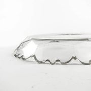 Biedermeier dish, transparent crystal, Czech Republic, 19th century
