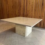 Travertine coffee table 1980