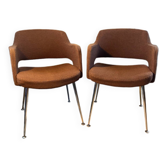 Pair of conference armchairs