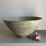 XXXL lime gray sandstone monastery salad bowl Daniel de Montmollin, Taizé 1970