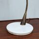 Lampe de table italienne rare des années 1950 d'Oscar Torlasco pour Lumen en laiton et marbre.