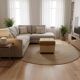 Vintage pouffe / footstool with storage space