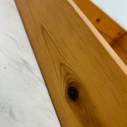 Miroir scandinave vintage en bois de pin