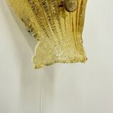 Set of 2 Sölken leuchten Murano glass shell wall lamps , 1970s