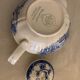 Old teapot with blue and white lid Villeroy and Boch Burgenland