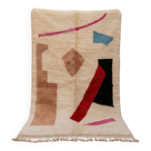 Tapis berbère a motifs colorés traditionnelle 140/260 cm