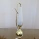 Grande lampe en verre et laiton 1950 1960
