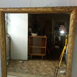 Large gold mirror Napoleon III style catering 76x130cm