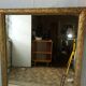 Large gold mirror Napoleon III style catering 76x130cm