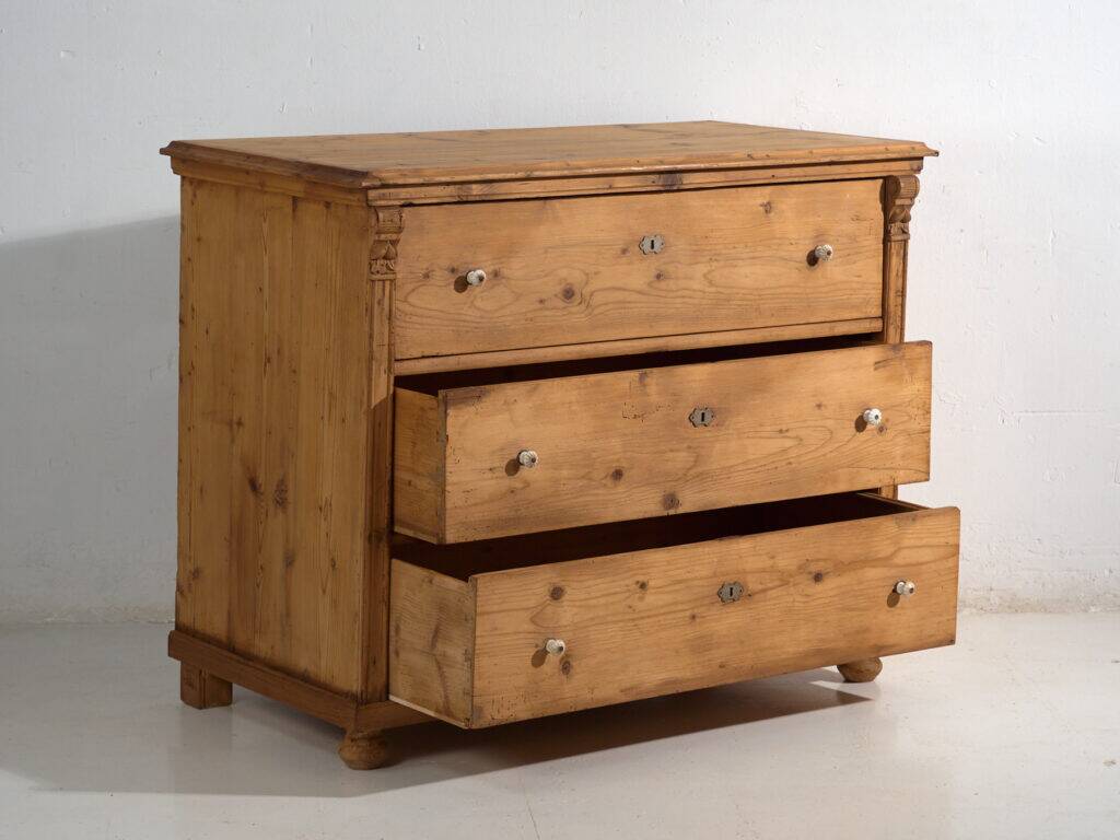 Antique pine wood commode – Central Europe (c.1900) #116