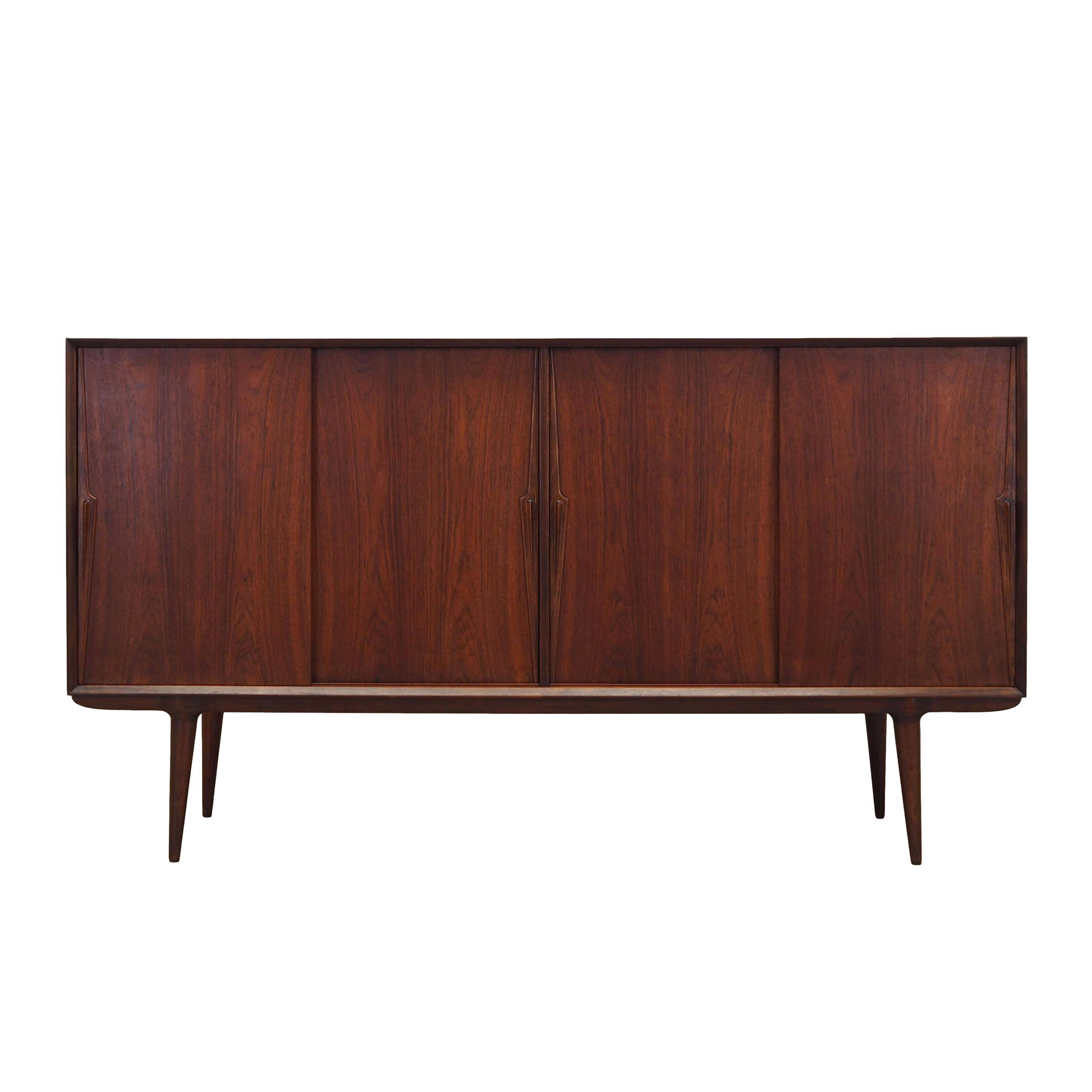 Enfilade en palissandre, design danois, années 1970, fabricant : Omann Jun