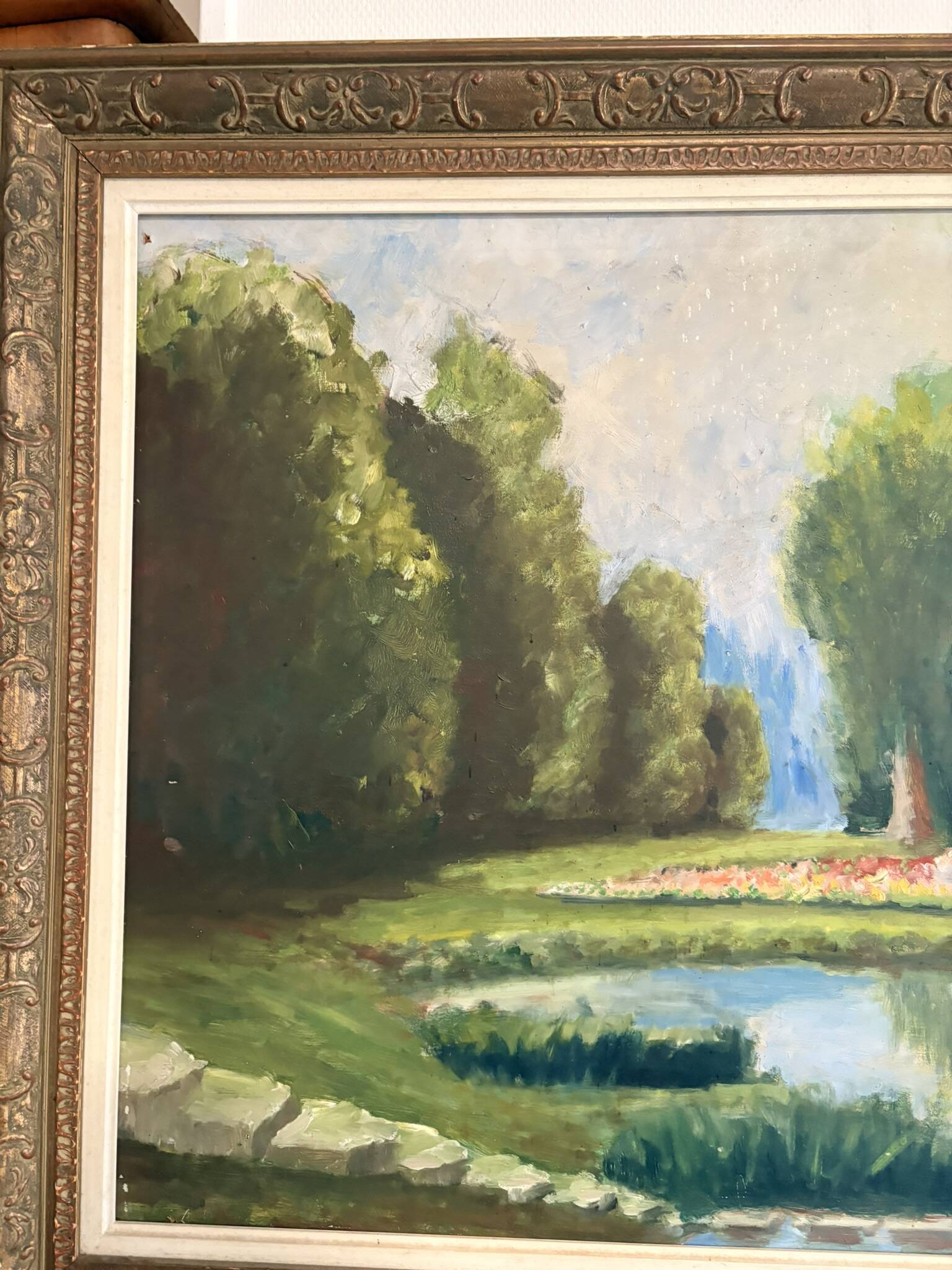 Oil Painting Panel Factory Garden Temple Love Rotunda Impressionism