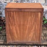 Vintage chest of drawers in solid raw wood from 1950