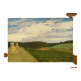 Signed oil-landscape