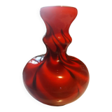 Vintage red opaline vase
