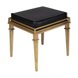 Tabouret Bacus métal doré