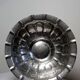 Large basin, bowl, Olri Italy vintage 50s Silver plated hammered