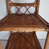 Vintage rattan shelf