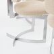 Paul Legeard set of 12 stainless steel and curly wool chairs 1970