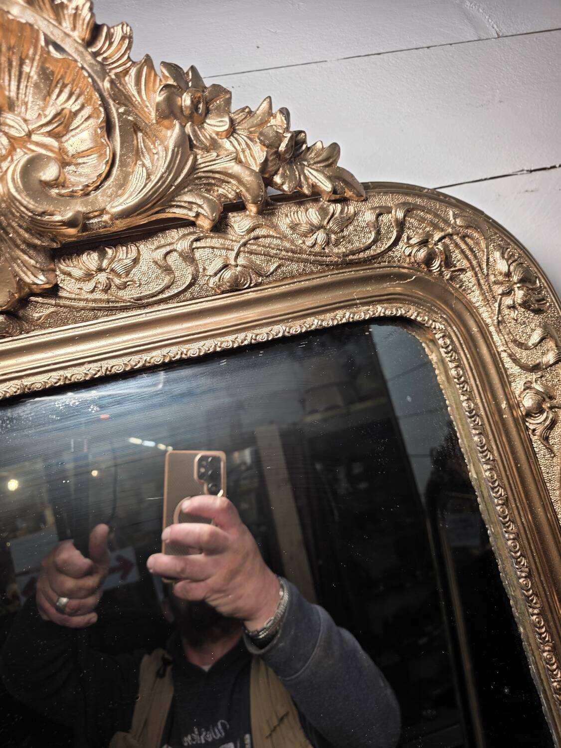 Napoleon III gilded mirror