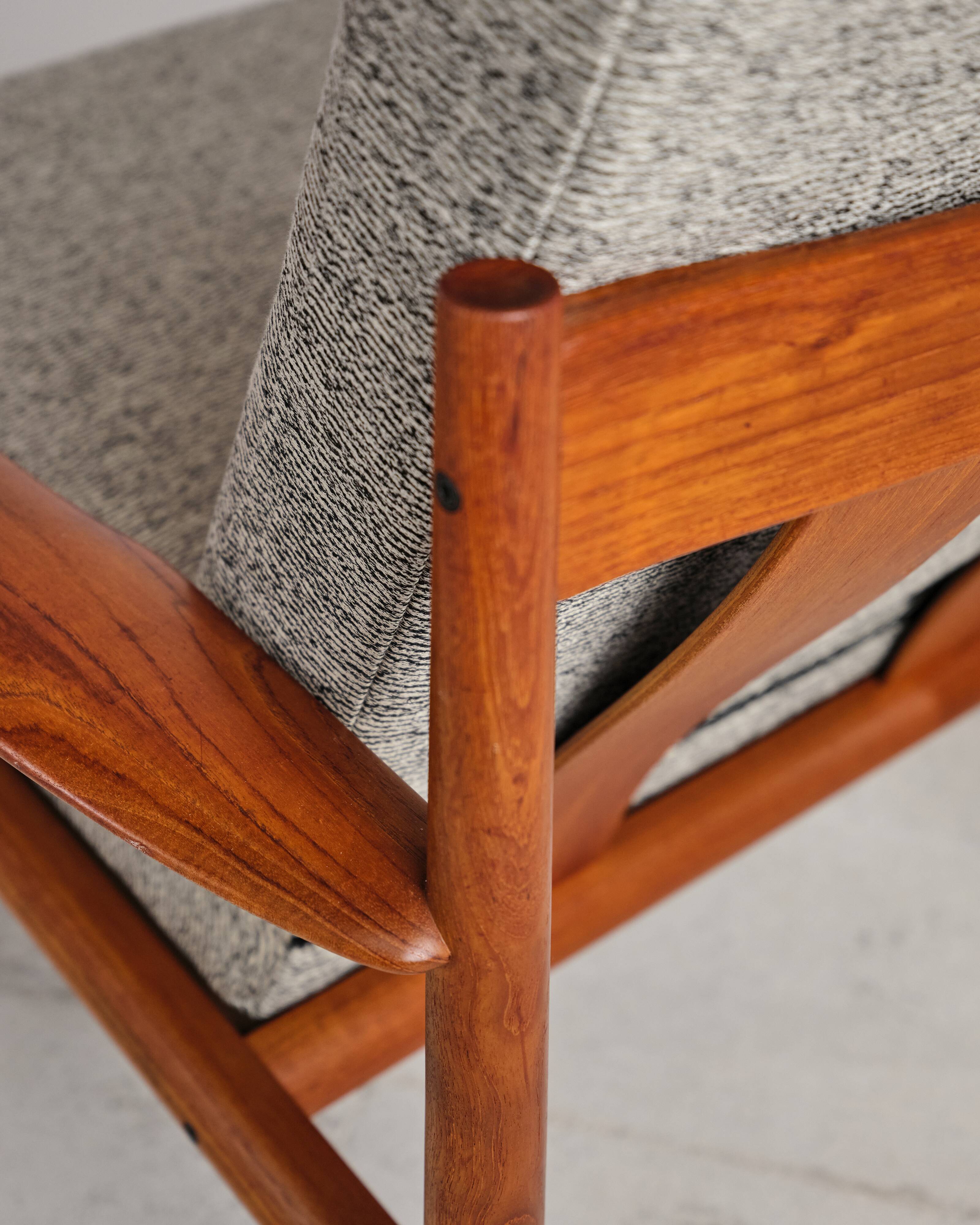 Fauteuil en teck par Grete Jalk pour France and Son, 1950s