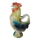 Vintage ceramic jug rooster – soft yellow and blue colours, vintage.