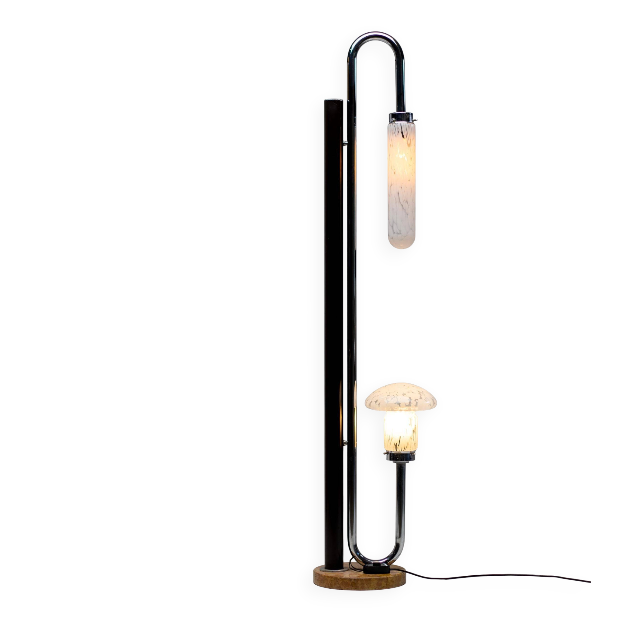 Lampadaire en verre de Murano moderne du milieu du siècle dernier par Carlo Nason pour Mazzega