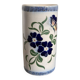 Old Stoneware Vase Ceramic Alsace Flowers Signed Paul Schmitter 1994 Unique
