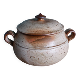 Stoneware tureen from Puisaye, signed Jean Pierre Prud’homme