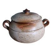 Stoneware tureen from Puisaye, signed Jean Pierre Prud’homme