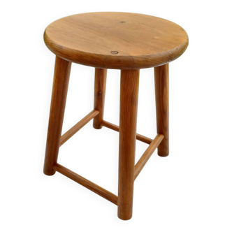 Tabouret bas en bois