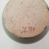 Ovoid soliflore vase in glazed ceramic Signed (Signature to be identified)