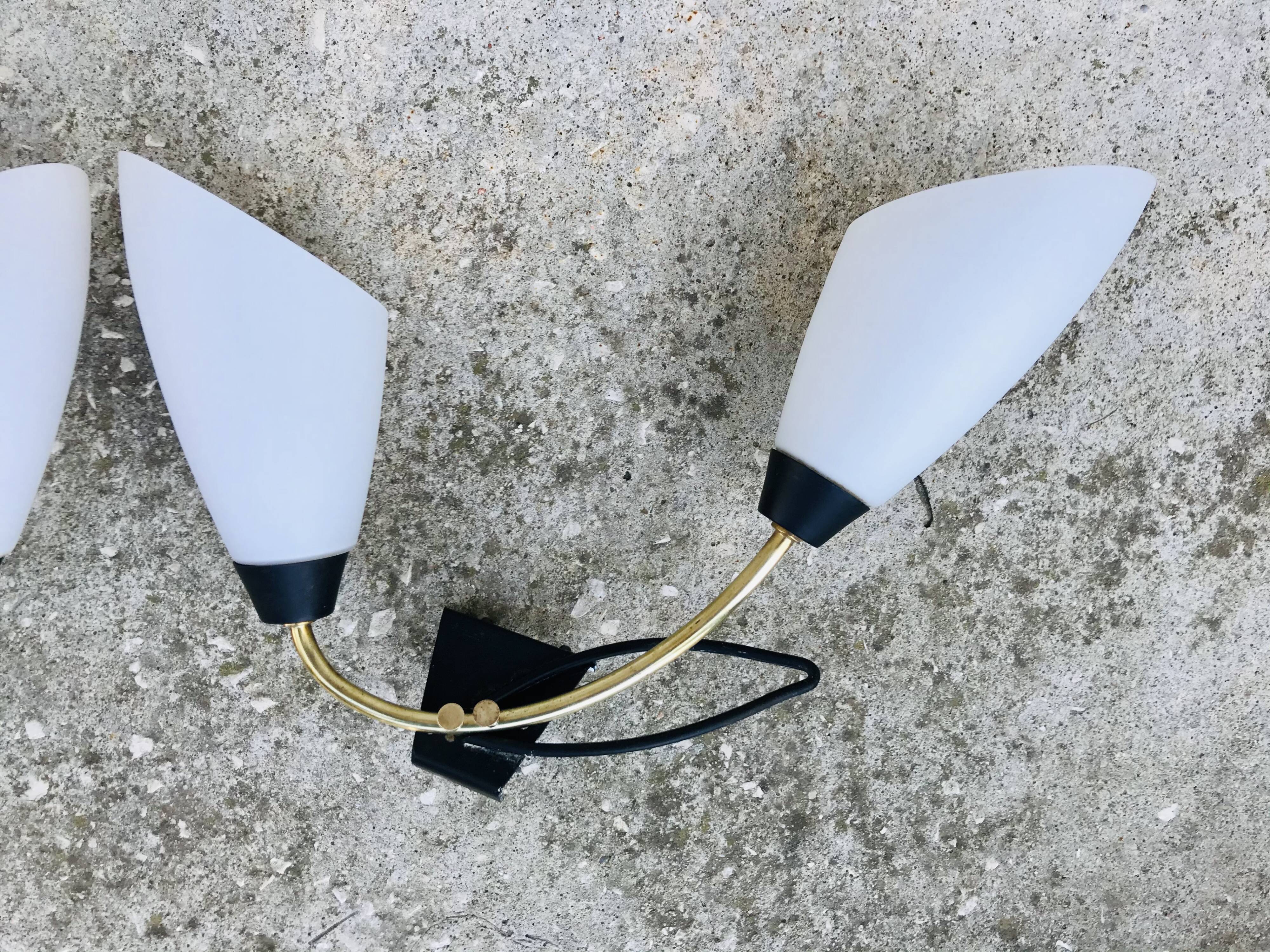 Pair of 50s wall light