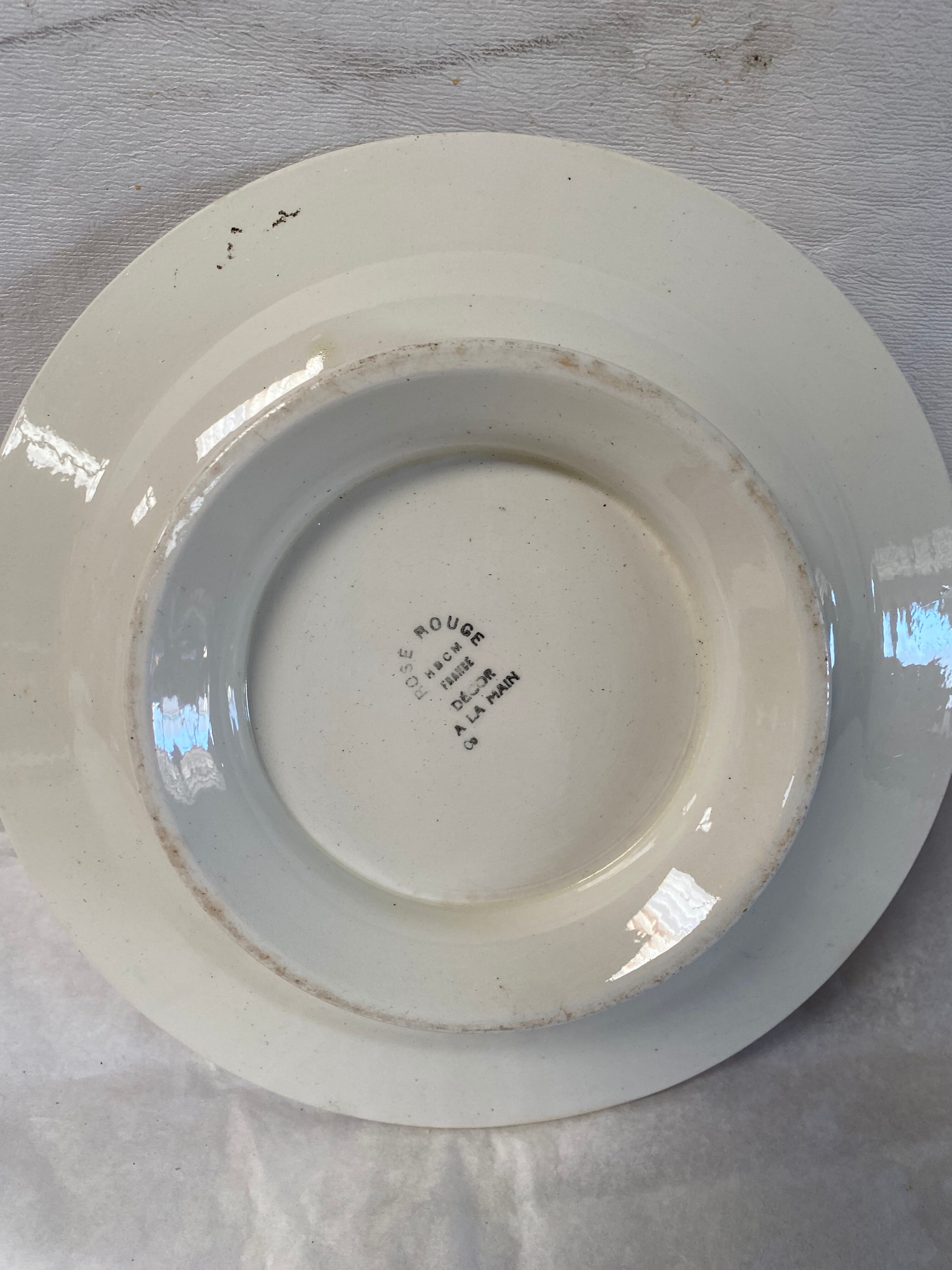 Vintage cake dish HBCM Rose red