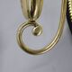 Art Nouveau brass wall sconces Hoffmann style, 1920s