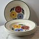 Set of 6 deep plates Chalons Digoin Sarreguemines floral decoration p