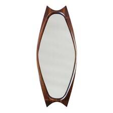 Rosewood mirror Sandholdt for Jansen, Danish, 1960s