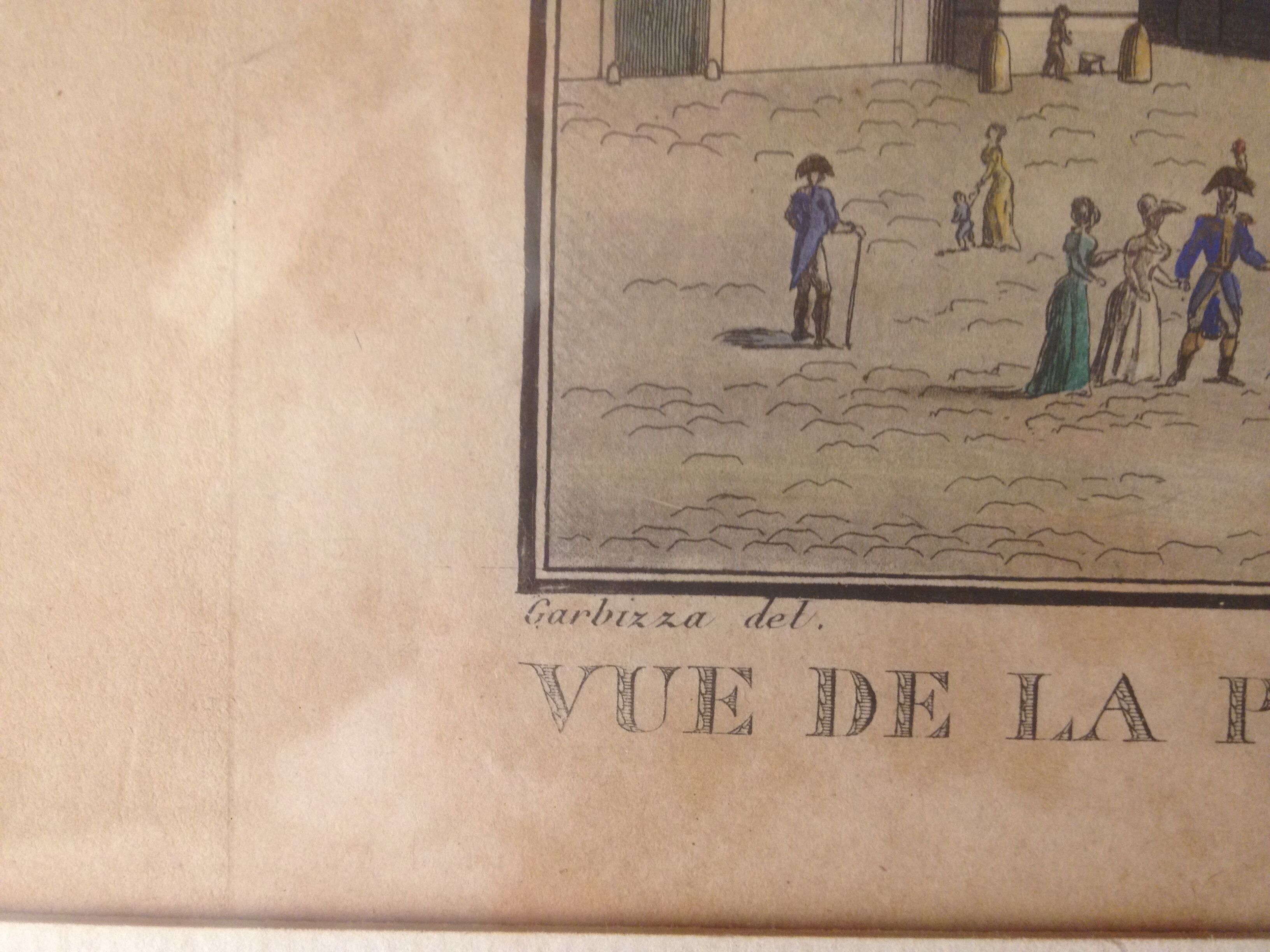 View of the Porte St. Martin from the Boulevard and the Theatre