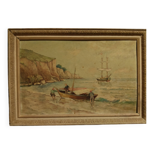 Peinture maritime à - huile