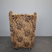 Mid-Century Czechoslovak Plush Wingback Recliner Chair, 1970s