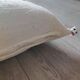 Coussin berbère marocain blanc en coton