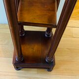 High pedestal table in solid wood