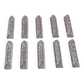 Lot de 10 portes couteaux en cristal