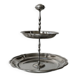 Servant display with two trays in stainless steel Jean Couzon