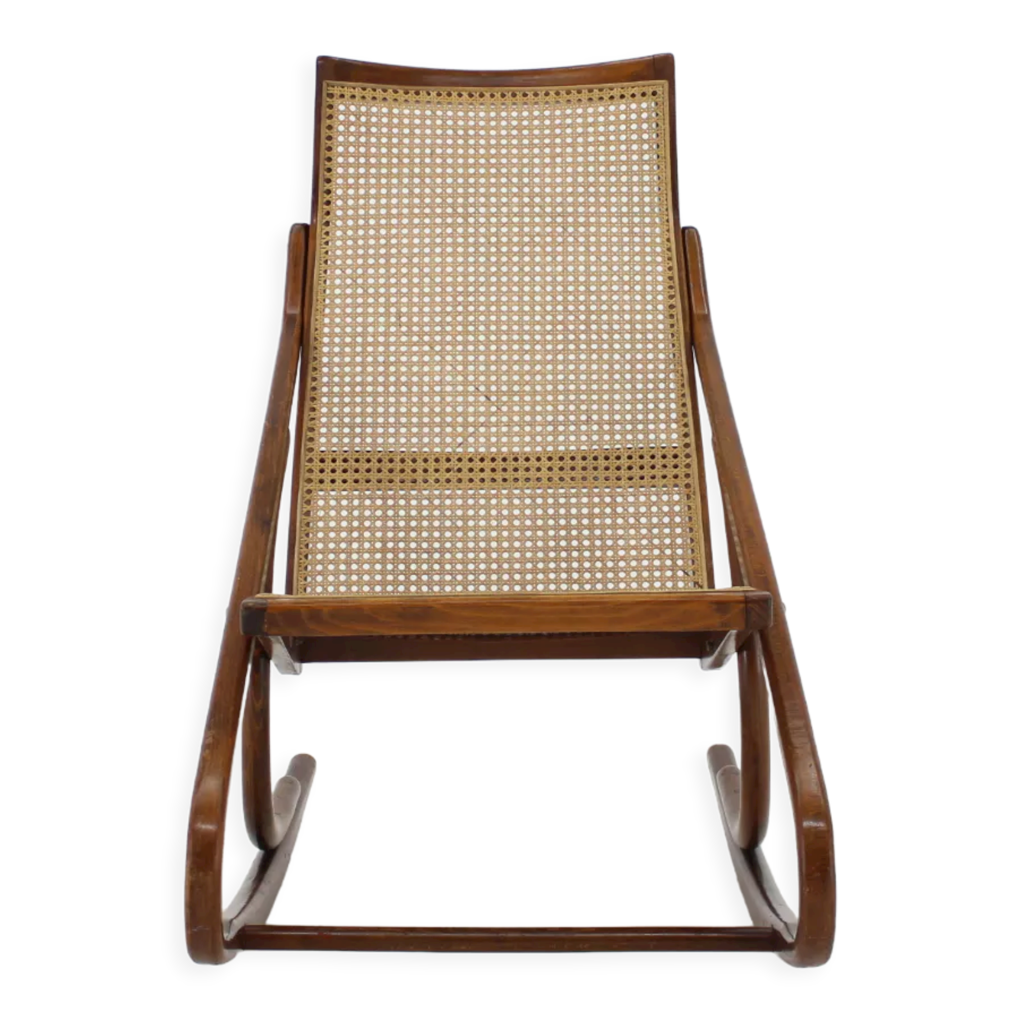 1960s Antonin Suman Bentwood Rocking Chair, Czechoslovakia