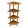 1970 dismantlable oak corner shelf with 4 levels